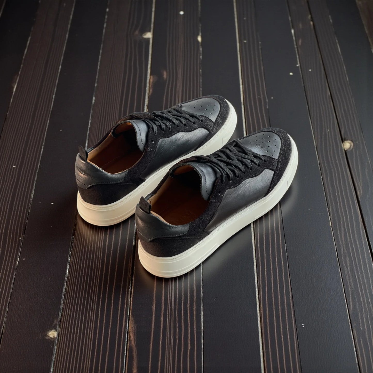 Sneaker Masculino de Couro Imperium Noir – D’Grife