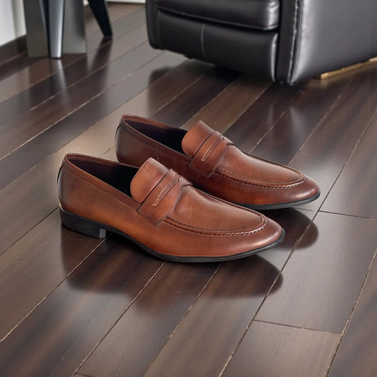 Sapato Loafer Masculino Sovrano Whisky em Couro — Homem D’Grife