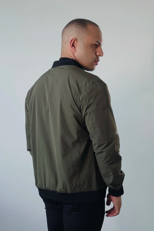 Jaqueta Bomber Masculina Verde Militar Premium D’Grife