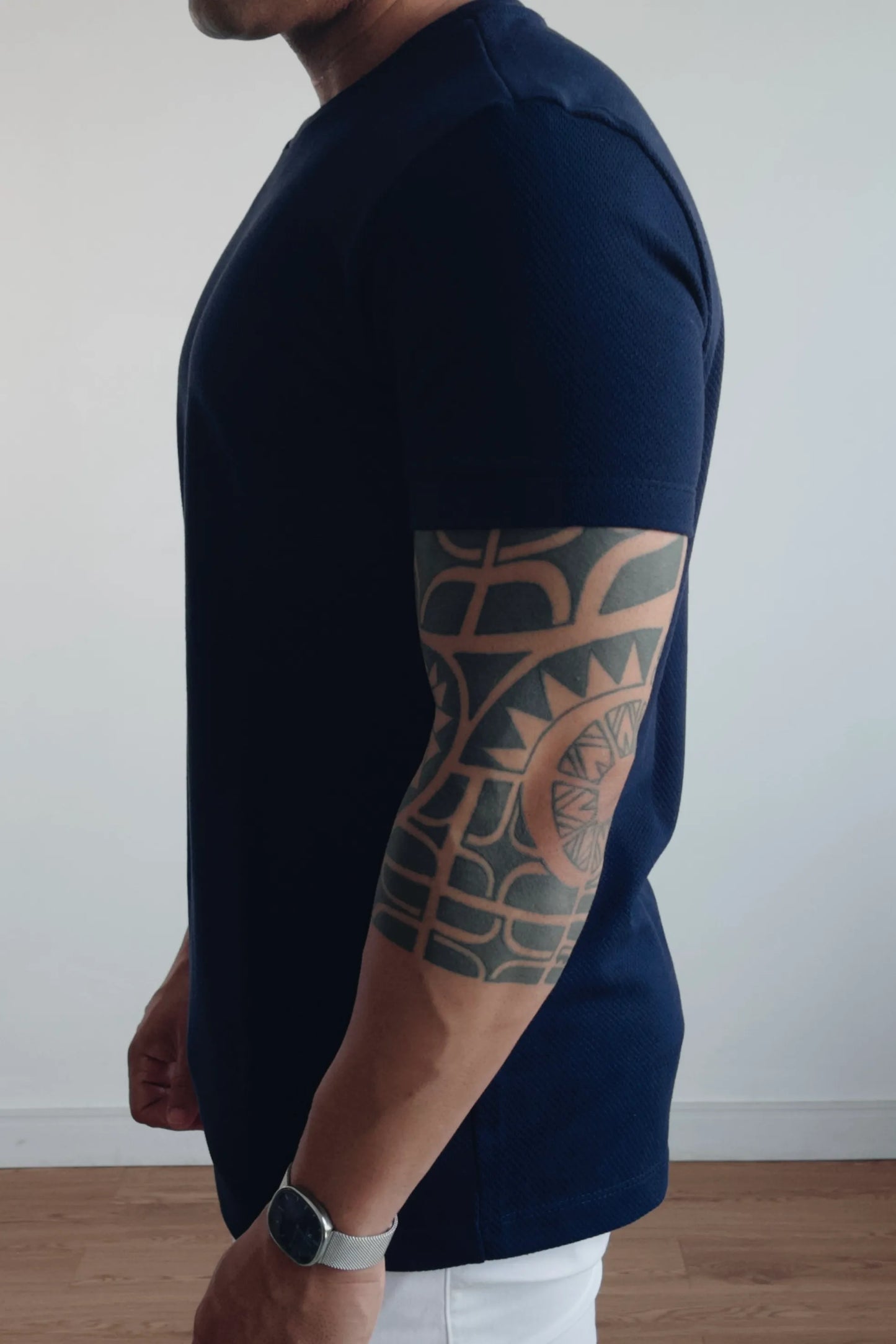 Camiseta Premium Masculina Tricô Mariner Azul Marinho