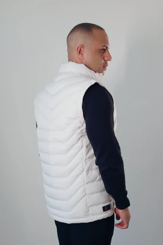 Colete Puffer Masculino Premium Imperiale Off-White