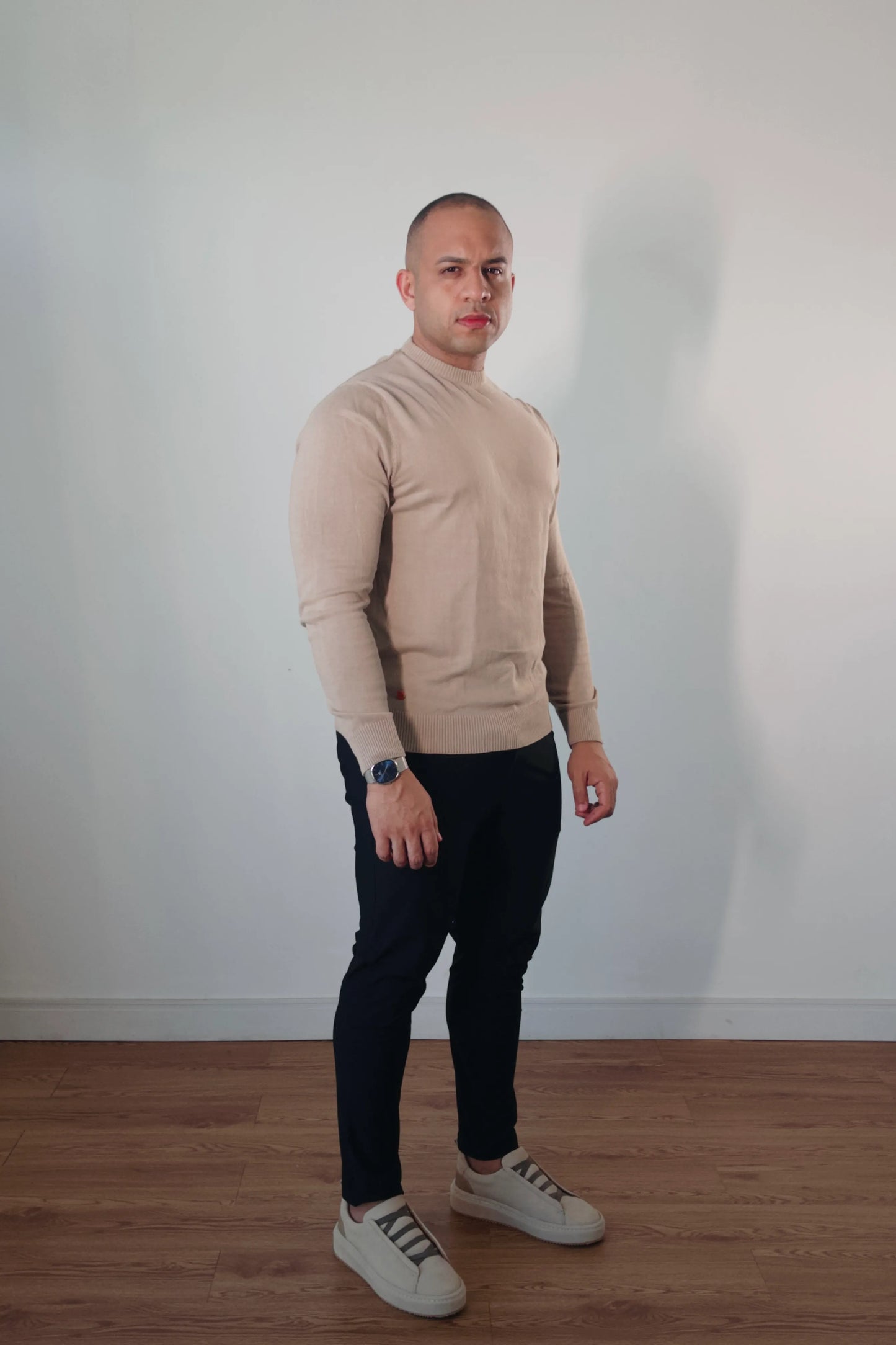 Suéter Masculino Premium Texture Bege