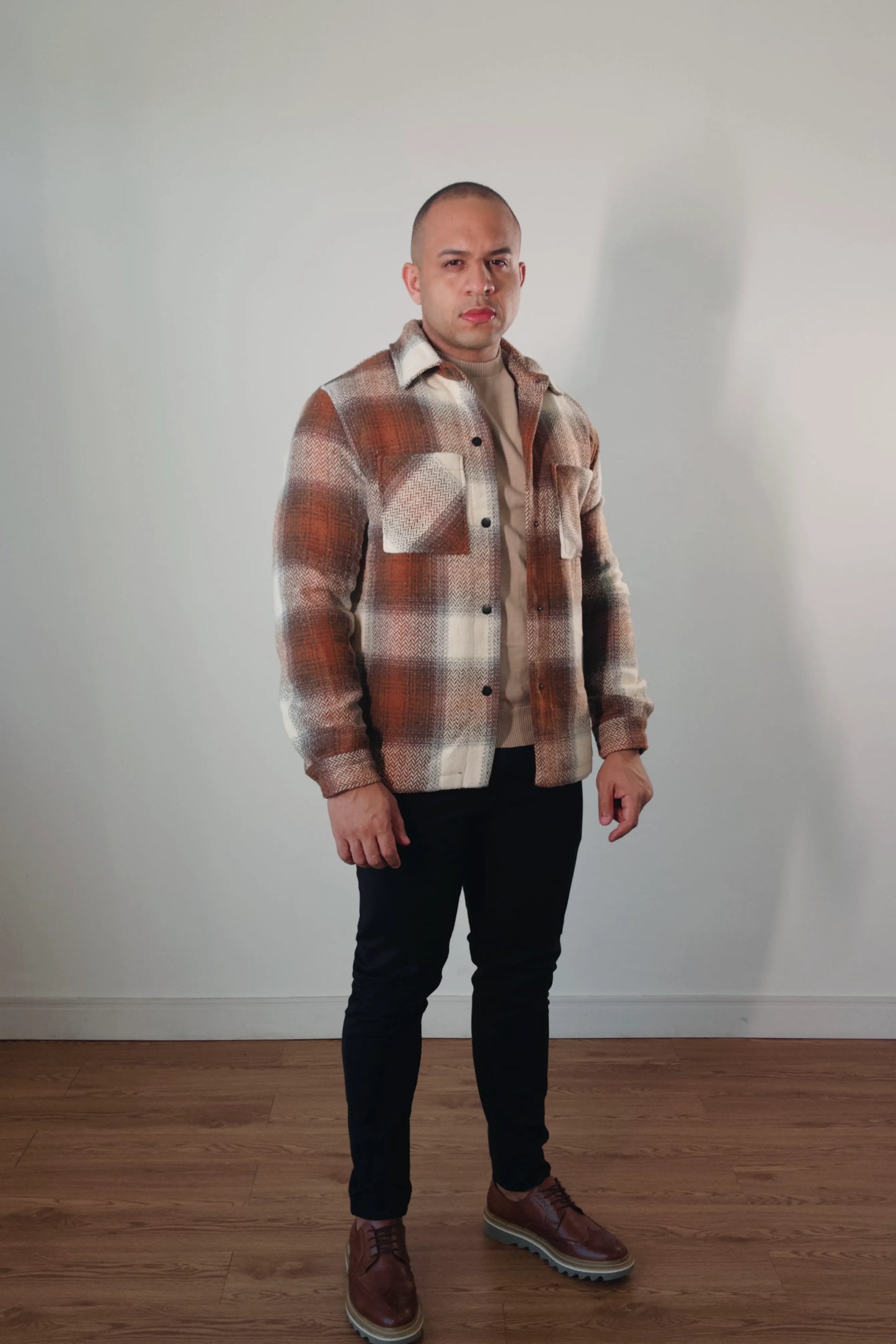 Jaqueta Overshirt Aspen Sherpa Xadrez Premium