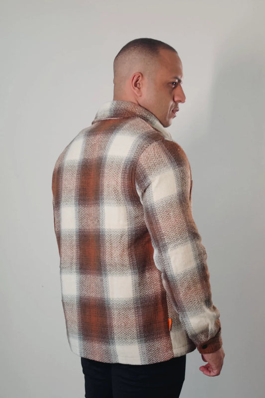 Jaqueta Overshirt Aspen Sherpa Xadrez Premium