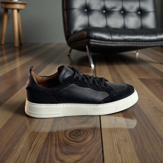 Sneaker Masculino de Couro Imperium Noir – D’Grife