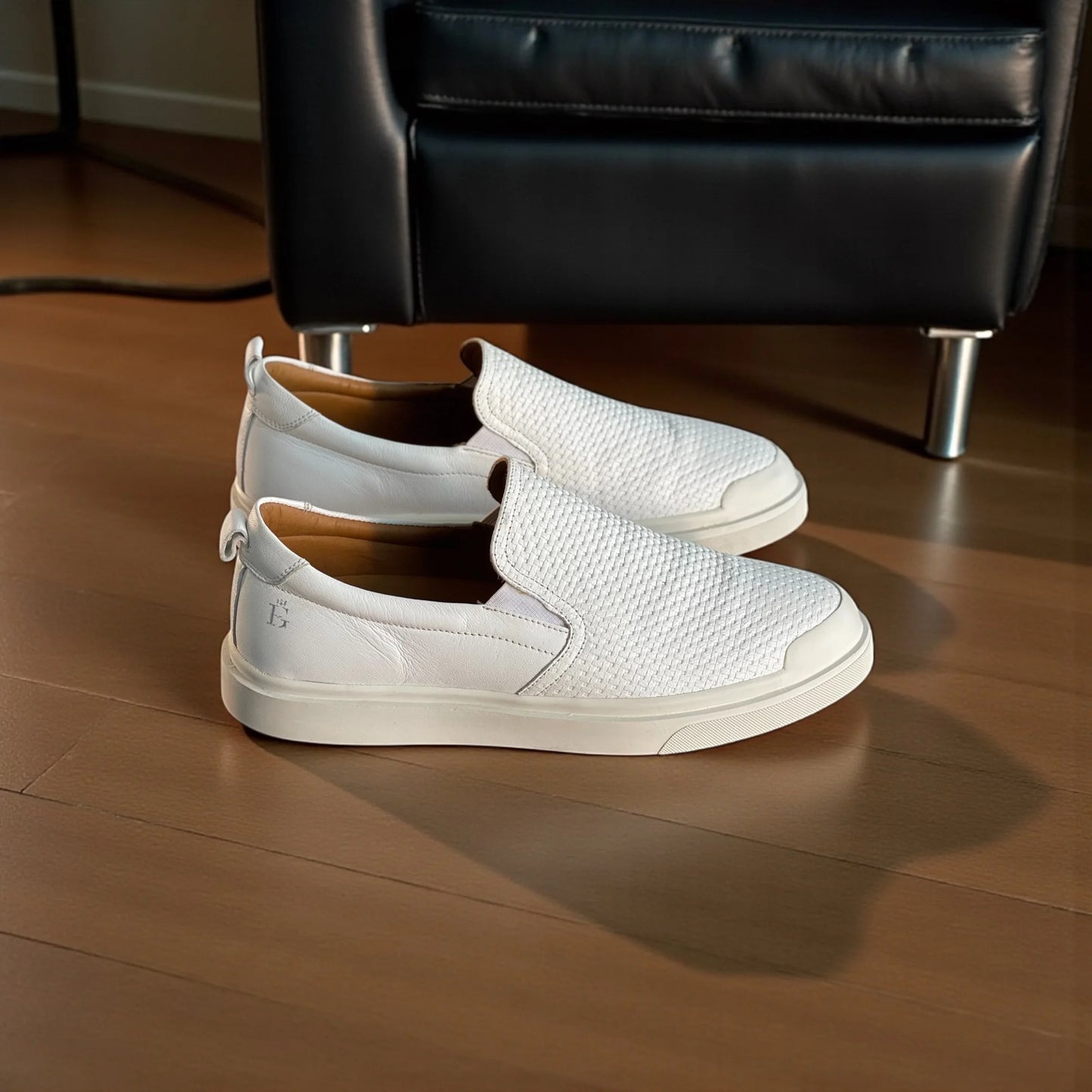 Sapato Iate Masculino Firenze Trissê Bianco em Couro Nobre Trançado