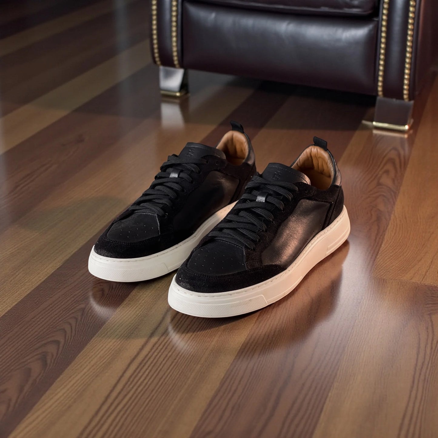 Sneaker Masculino de Couro Imperium Noir – D’Grife
