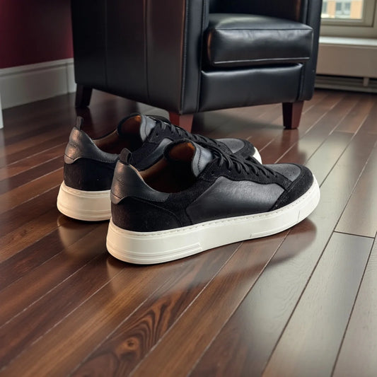 Sneaker Masculino de Couro Imperium Noir – D’Grife