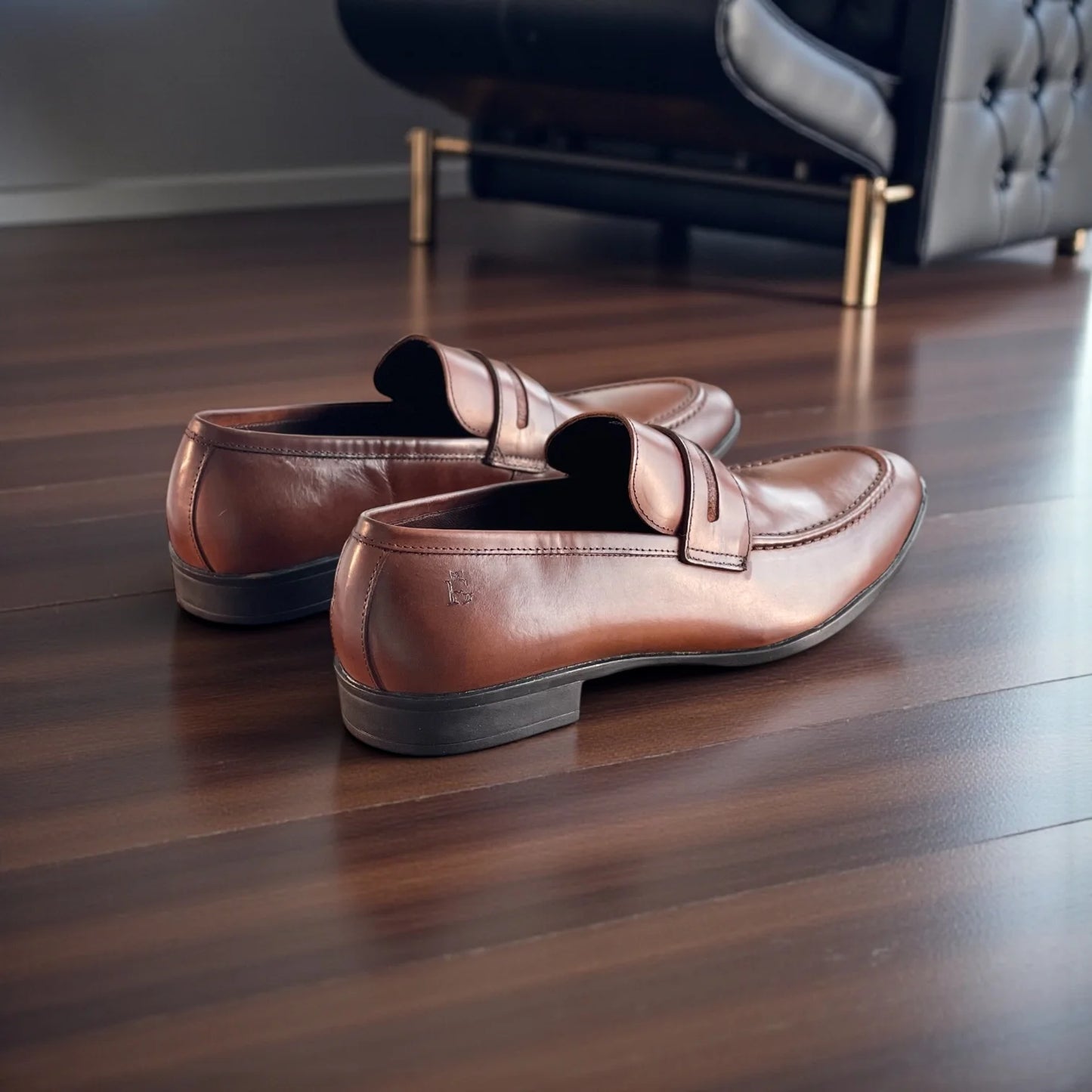 Sapato Loafer Masculino Sovrano Whisky em Couro — Homem D’Grife