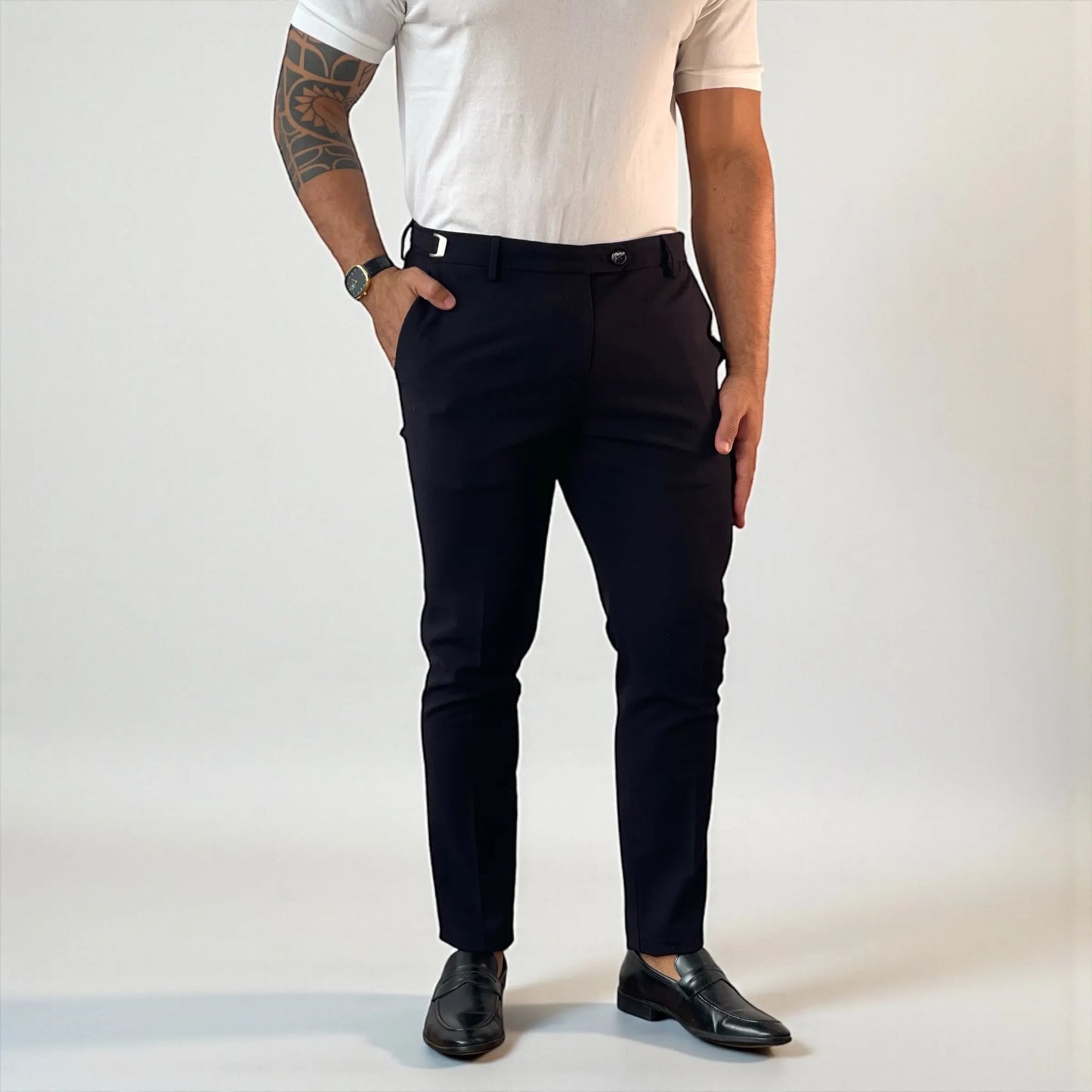 Calça Alfaiataria Masculina Windsor Nero Super Slim - D’Grife