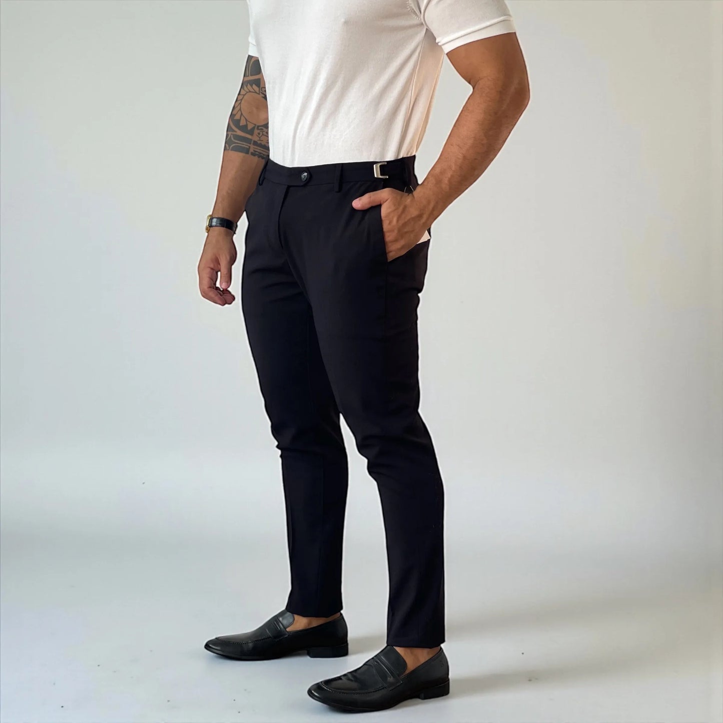 Calça Alfaiataria Masculina Windsor Nero Super Slim - D’Grife