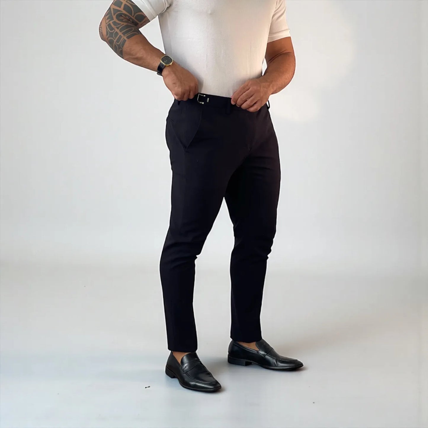 Calça Alfaiataria Masculina Windsor Nero Super Slim - D’Grife
