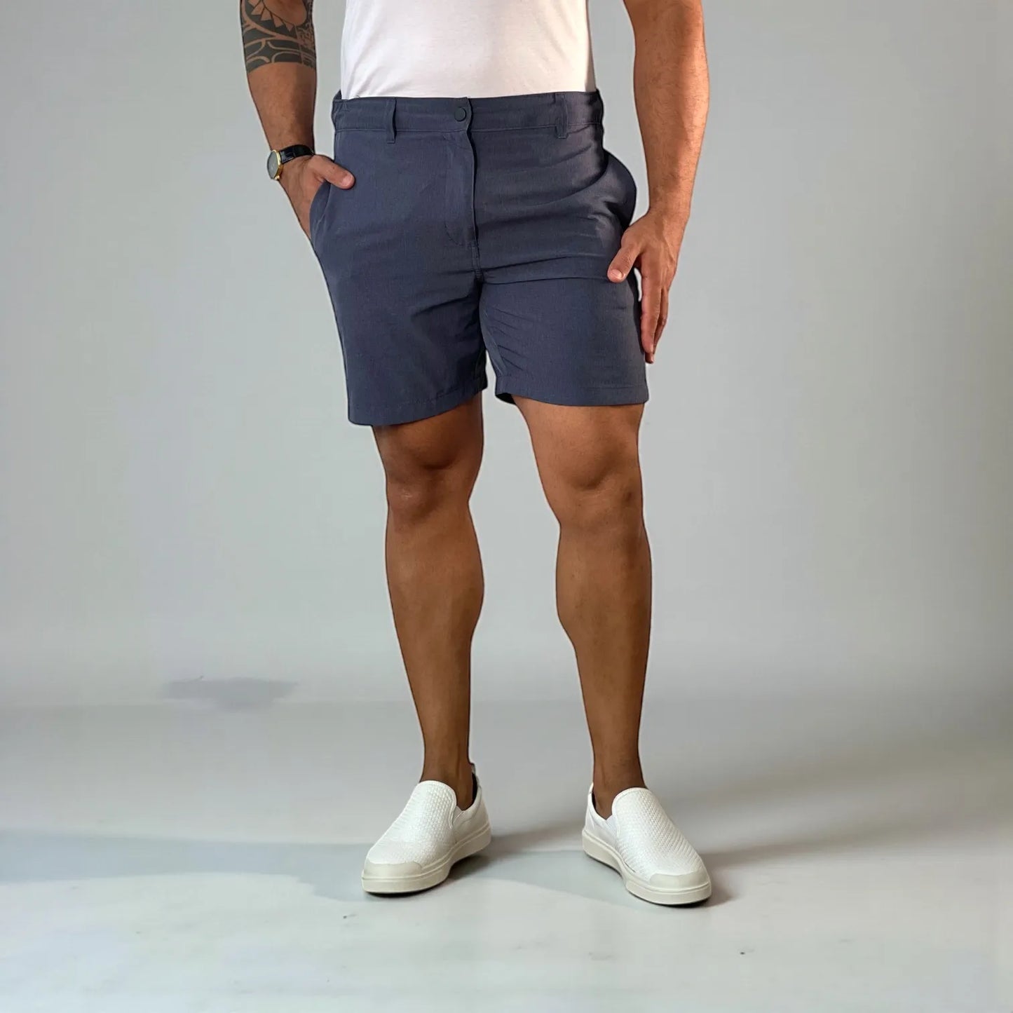 Bermuda Masculina Premium Riviera Marine Azul Marinho