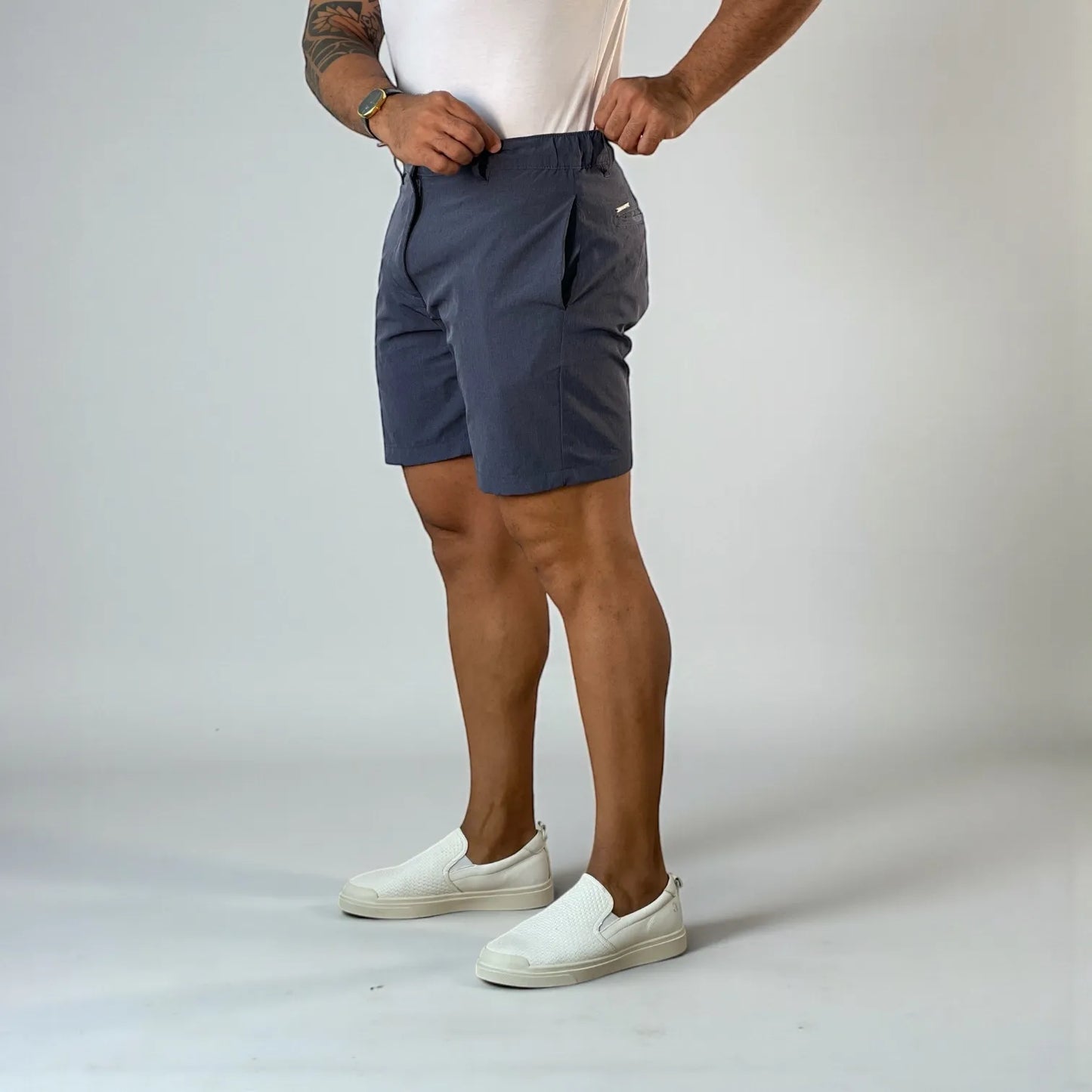 Bermuda Masculina Premium Riviera Marine Azul Marinho