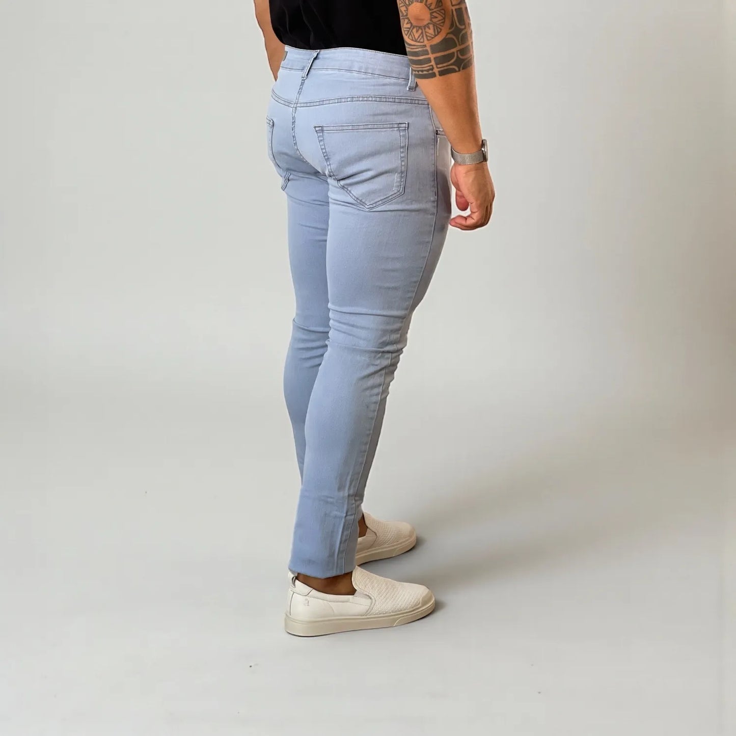 Calça Jeans Masculina Slim Delavê Chiaro D’Grife