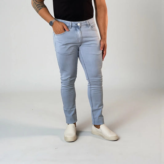Calça Jeans Masculina Slim Delavê Chiaro D’Grife