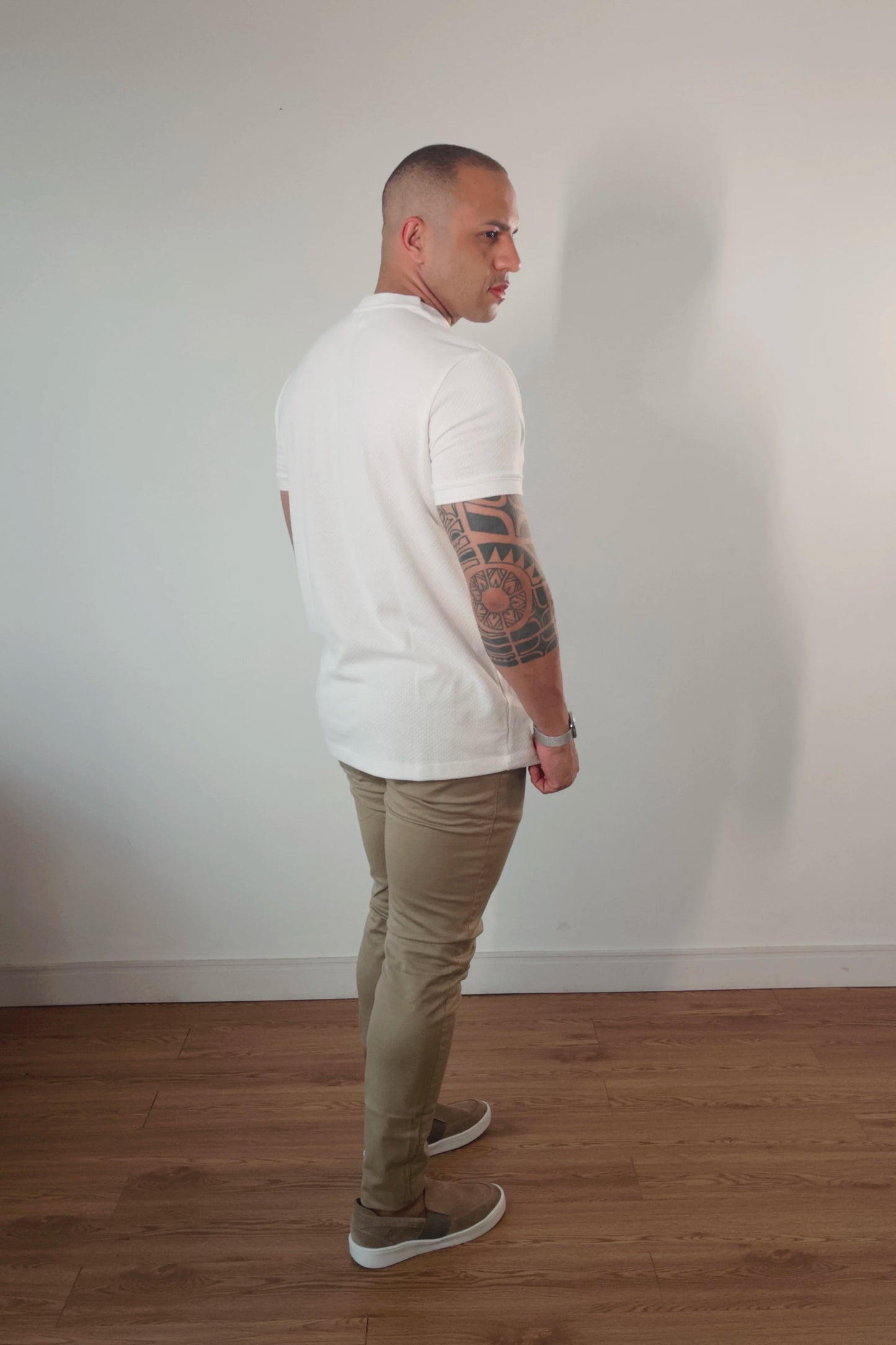 Camiseta Masculina Premium Tricot Off-White Texture D’Grife