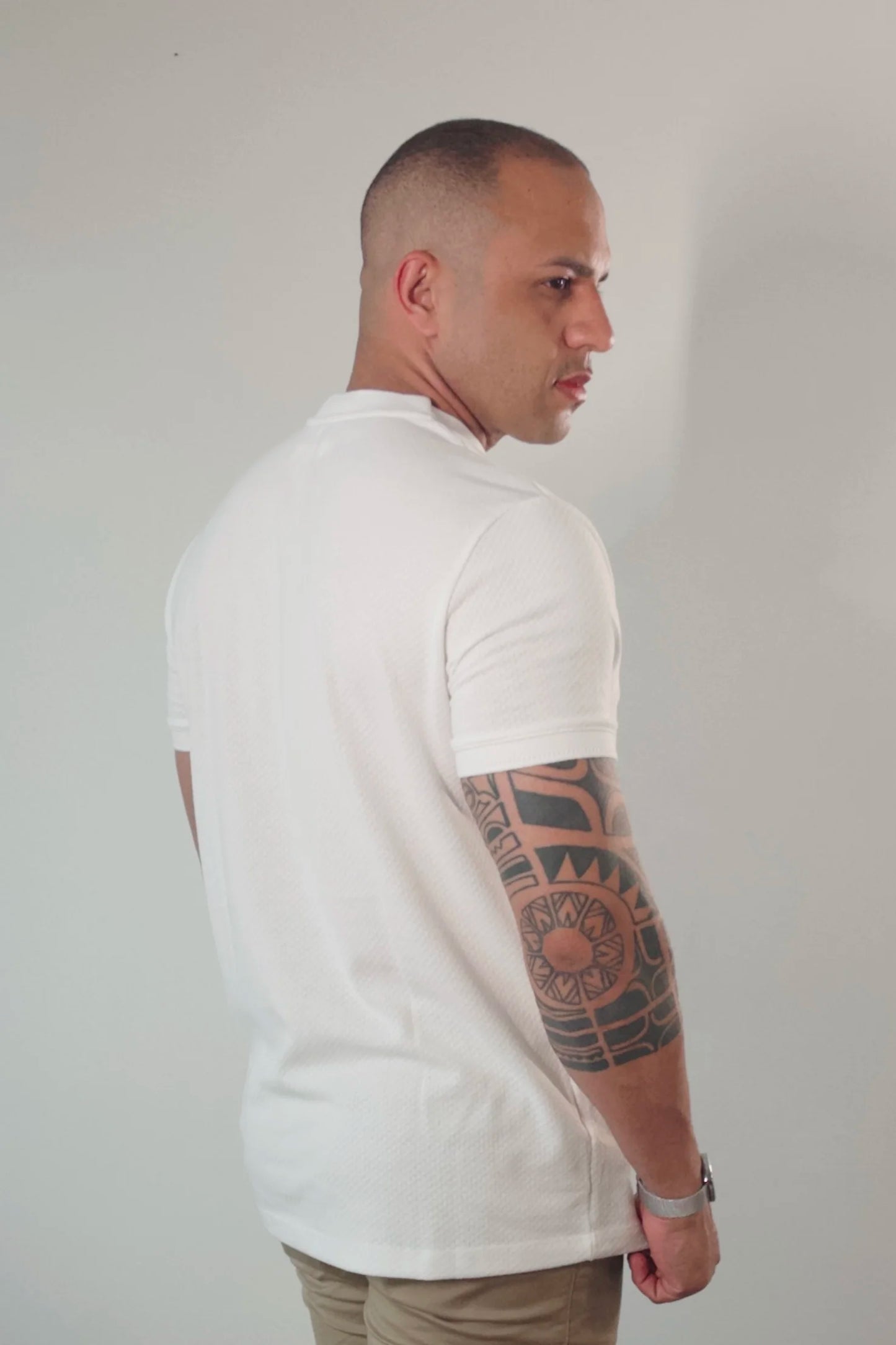 Camiseta Masculina Premium Tricot Off-White Texture D’Grife