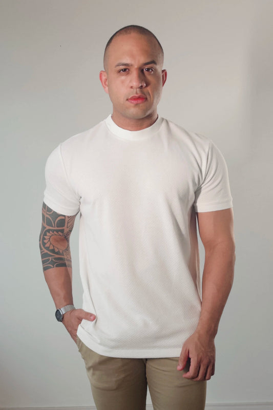Camiseta Masculina Premium Tricot Off-White Texture D’Grife