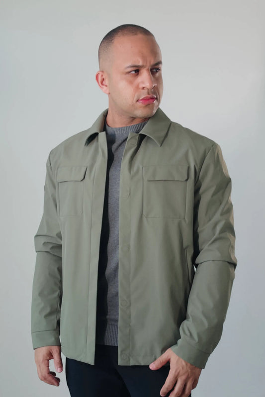 Overshirt Masculina Premium Milano Magnet Verde Militar