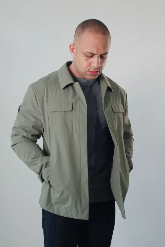 Overshirt Masculina Premium Milano Magnet Verde Militar