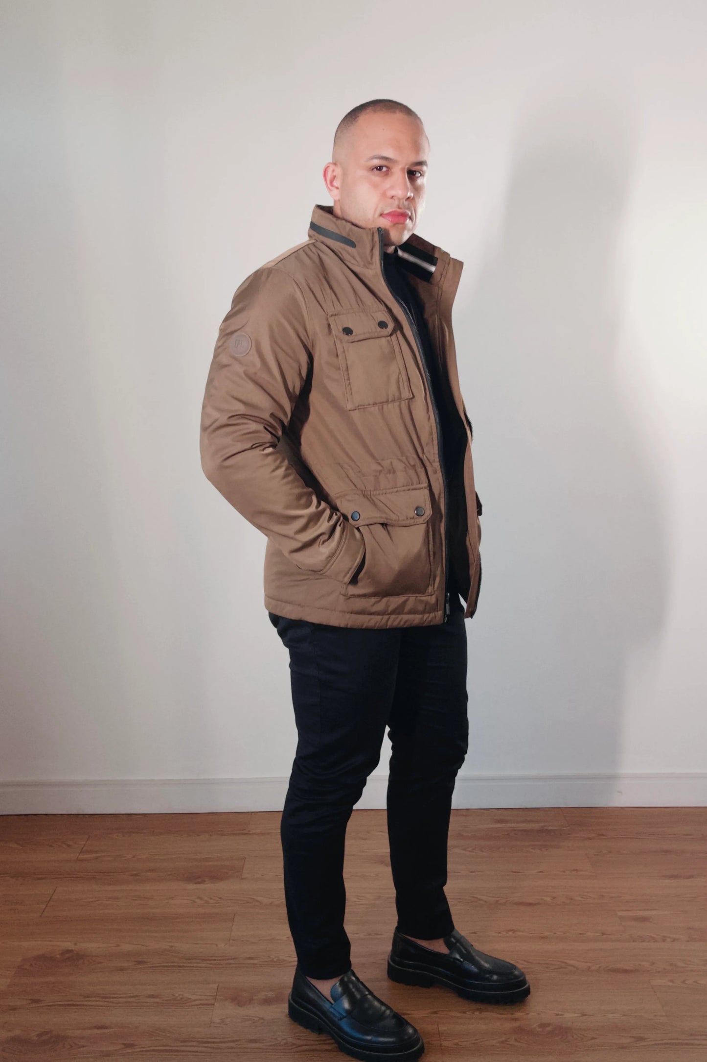 Jaqueta Safari Masculina Torino Premium Caramelo