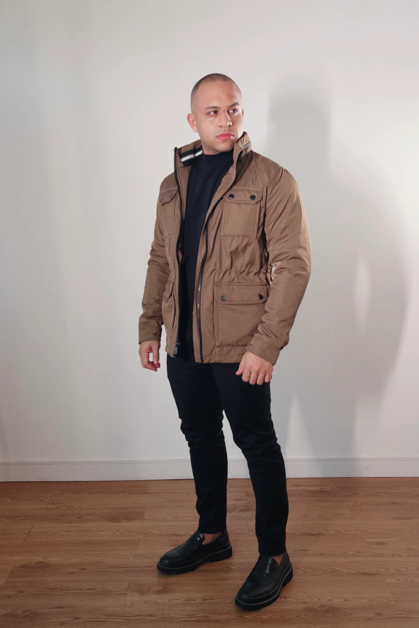 Jaqueta Safari Masculina Torino Premium Caramelo