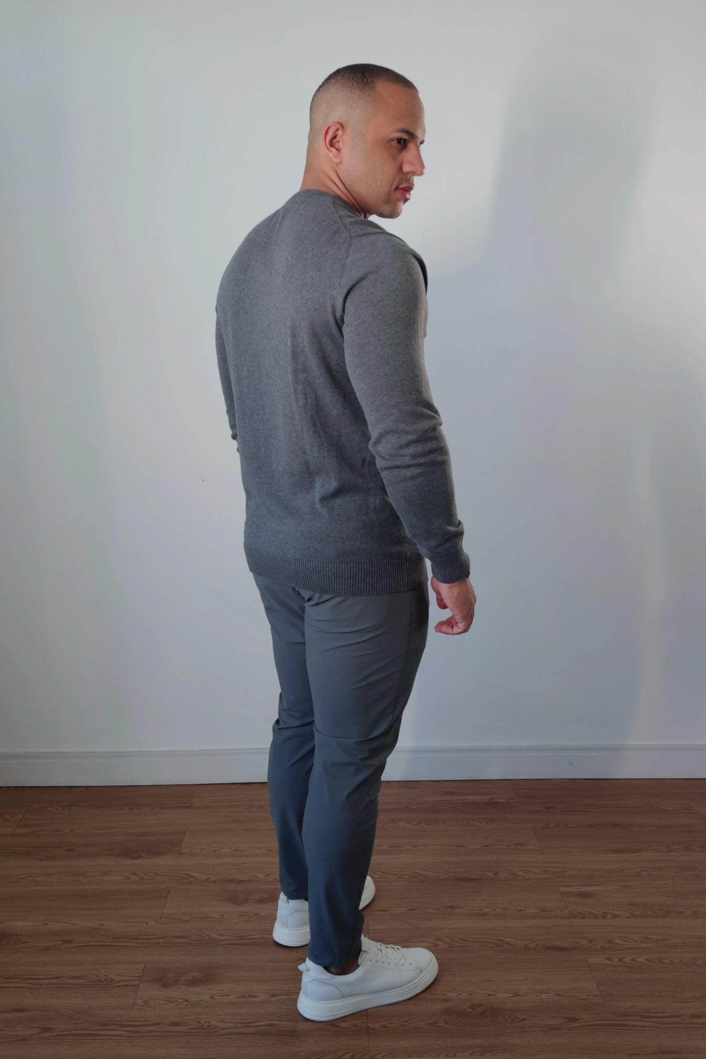 Suéter Masculino Premium Texture Cinza