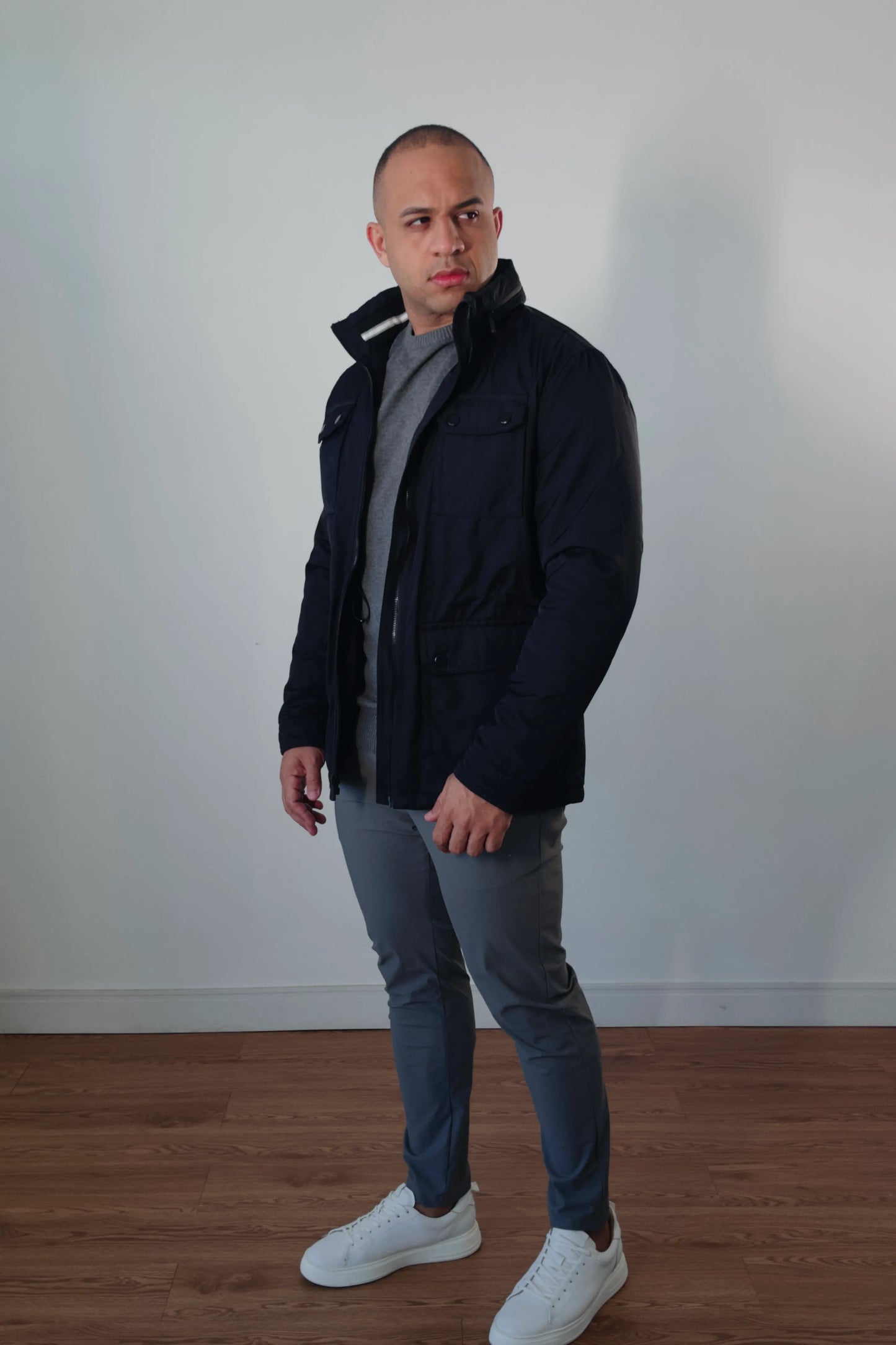 Jaqueta Safari Masculina Torino Premium Azul Marinho