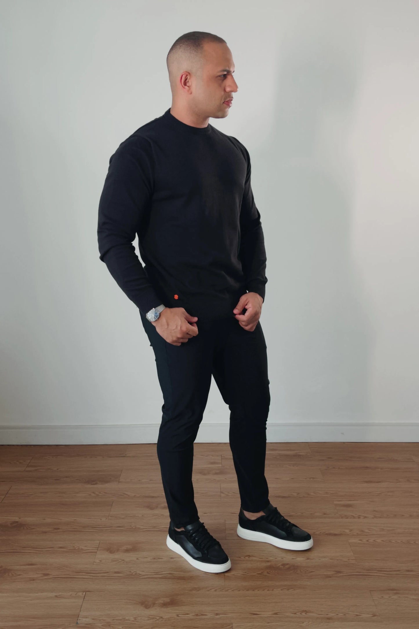 Suéter Masculino Premium Nero Texture Preto