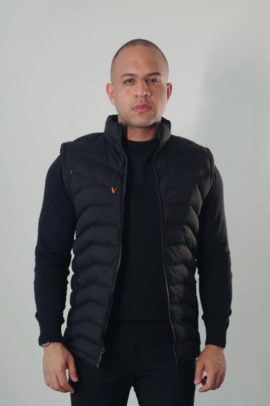 Colete Puffer Masculino Premium Imperiale Preto