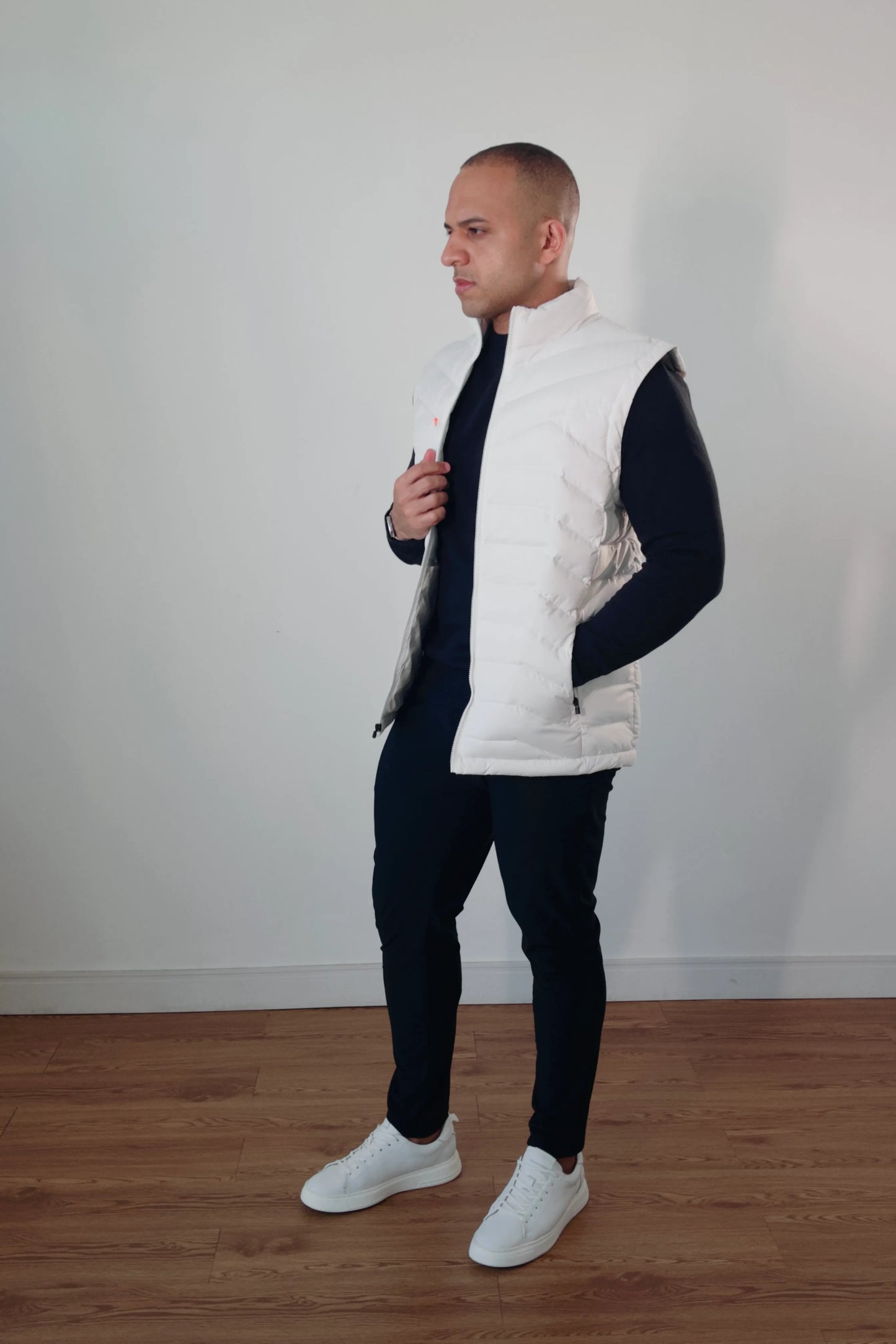 Colete Puffer Masculino Premium Imperiale Off-White