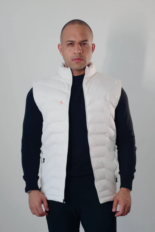 Colete Puffer Masculino Premium Imperiale Off-White