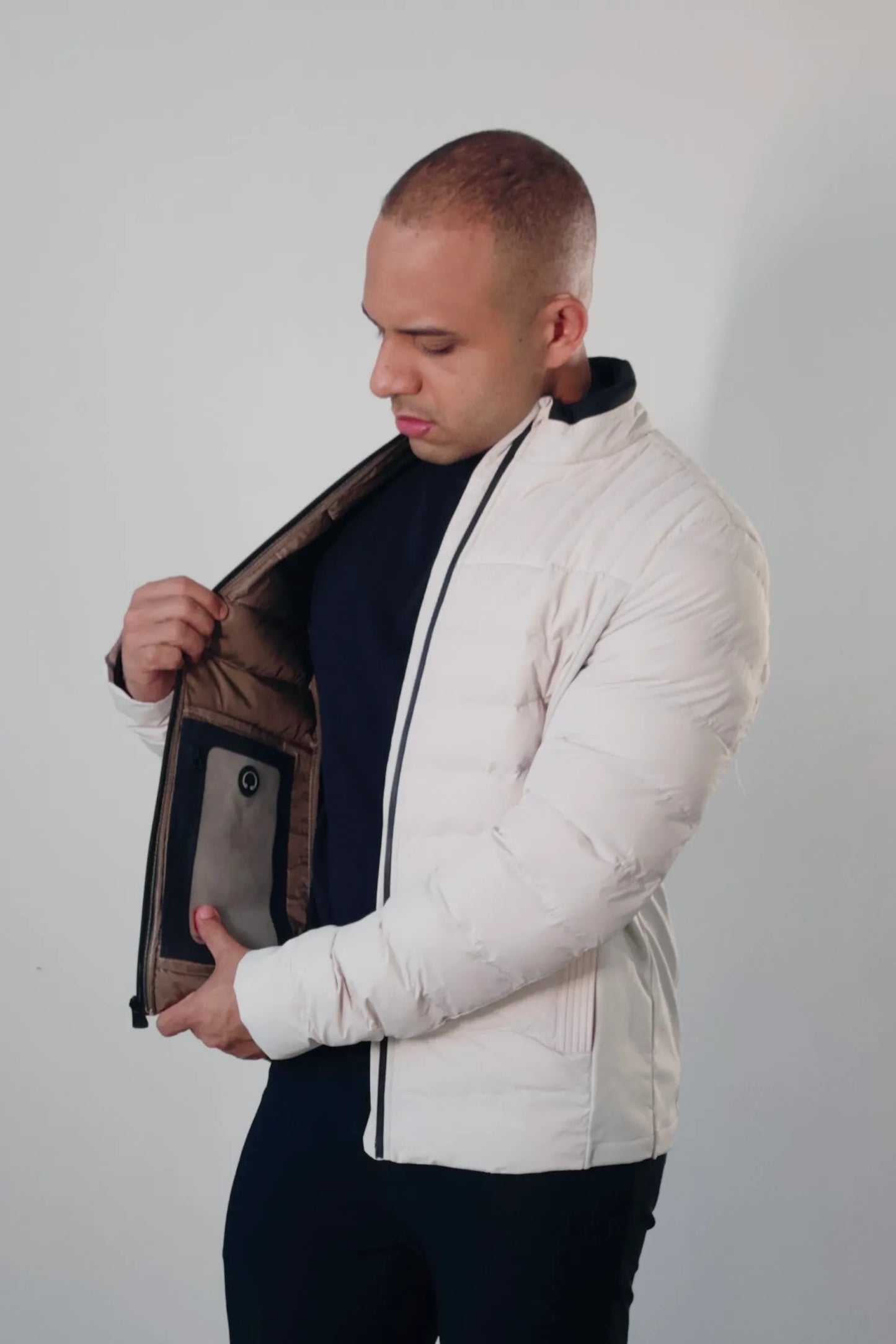 Jaqueta Puffer Imperial Off-White Premium Masculina