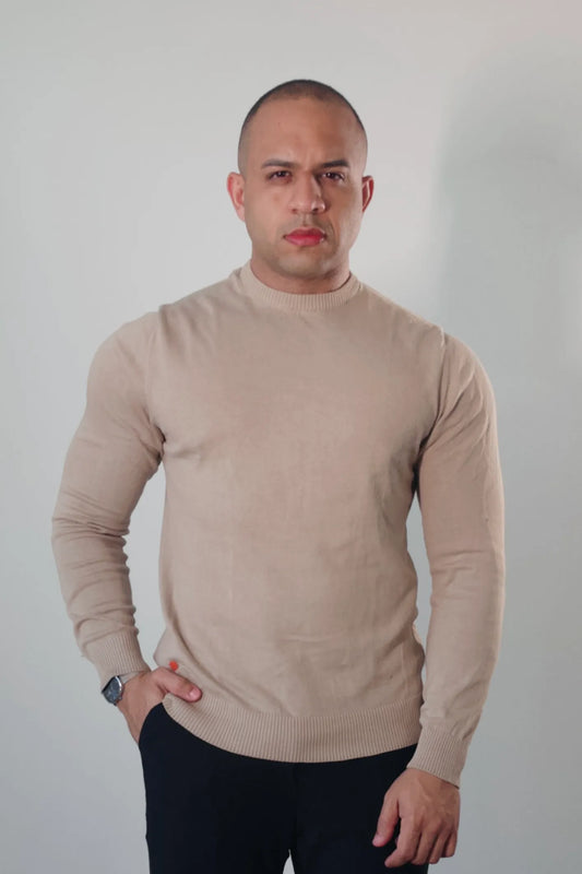 Suéter Masculino Premium Texture Bege