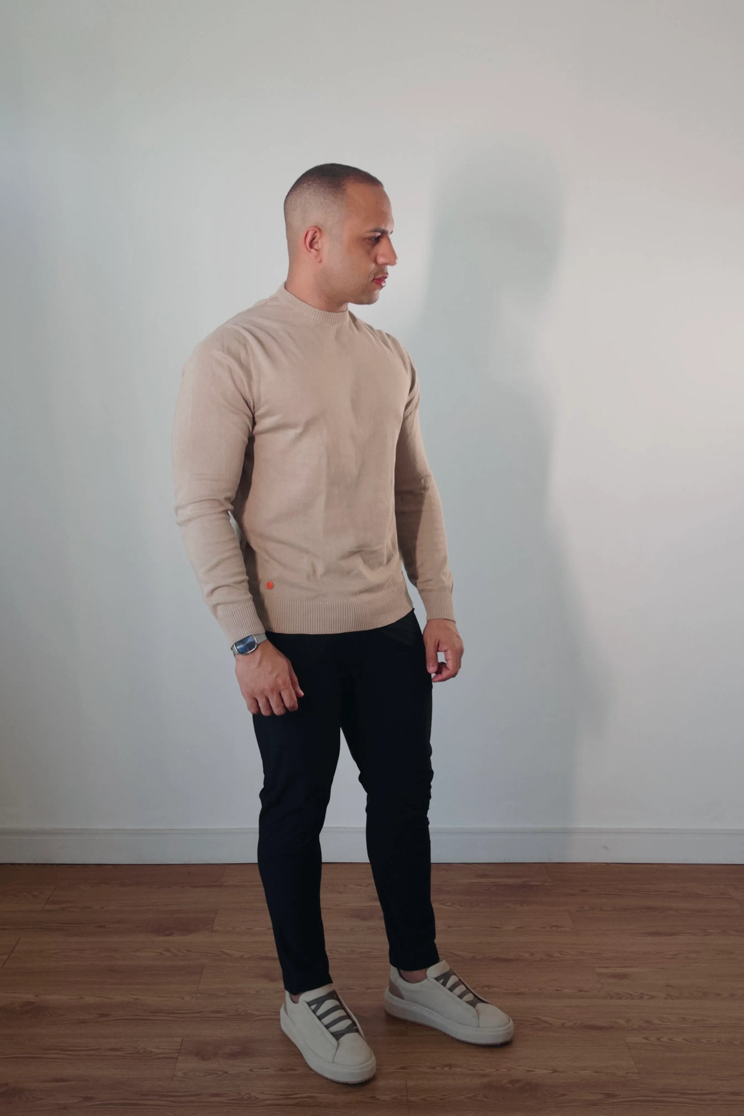 Suéter Masculino Premium Texture Bege