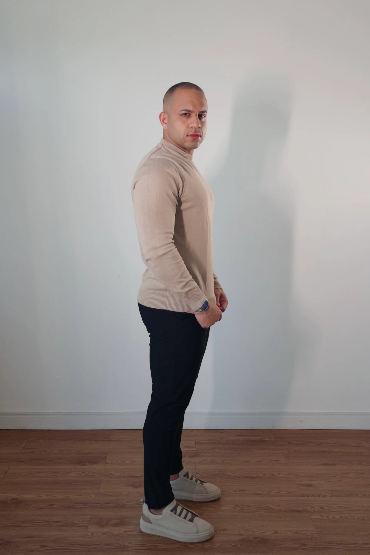 Suéter Masculino Premium Texture Bege
