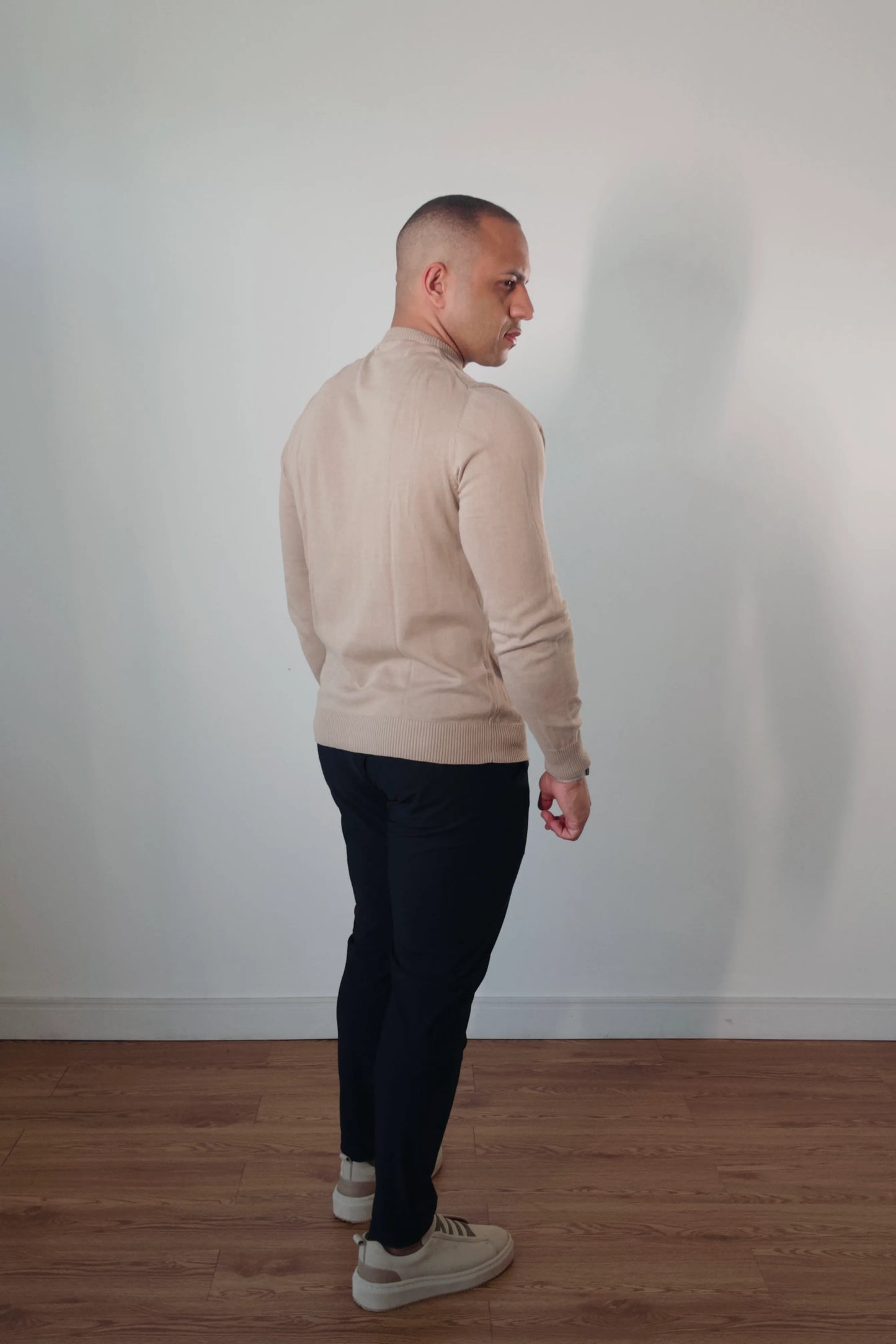 Suéter Masculino Premium Texture Bege