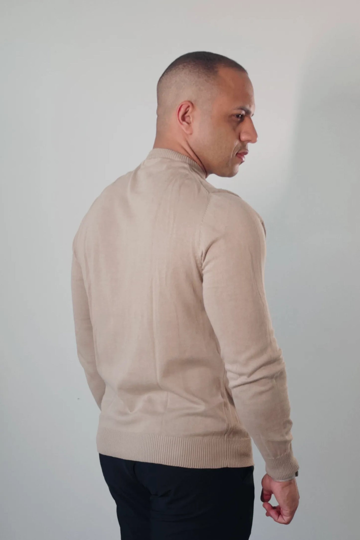 Suéter Masculino Premium Texture Bege