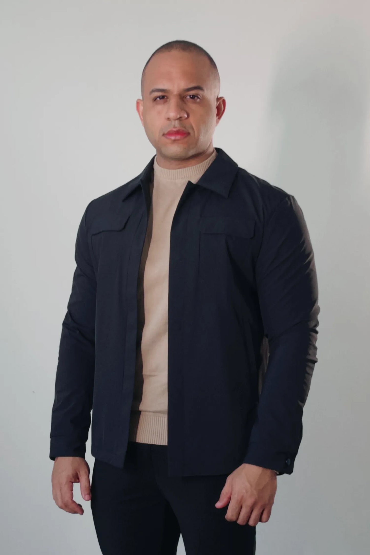 Overshirt Masculina Premium Milano Magnet Preta