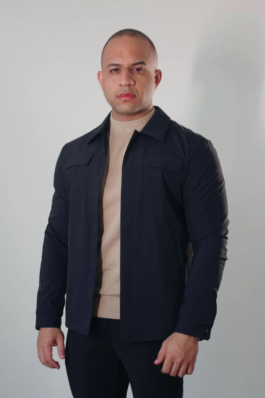 Overshirt Masculina Premium Milano Magnet Preta