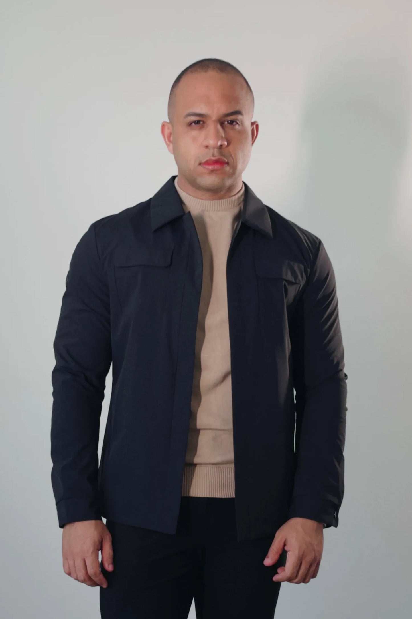Overshirt Masculina Premium Milano Magnet Preta