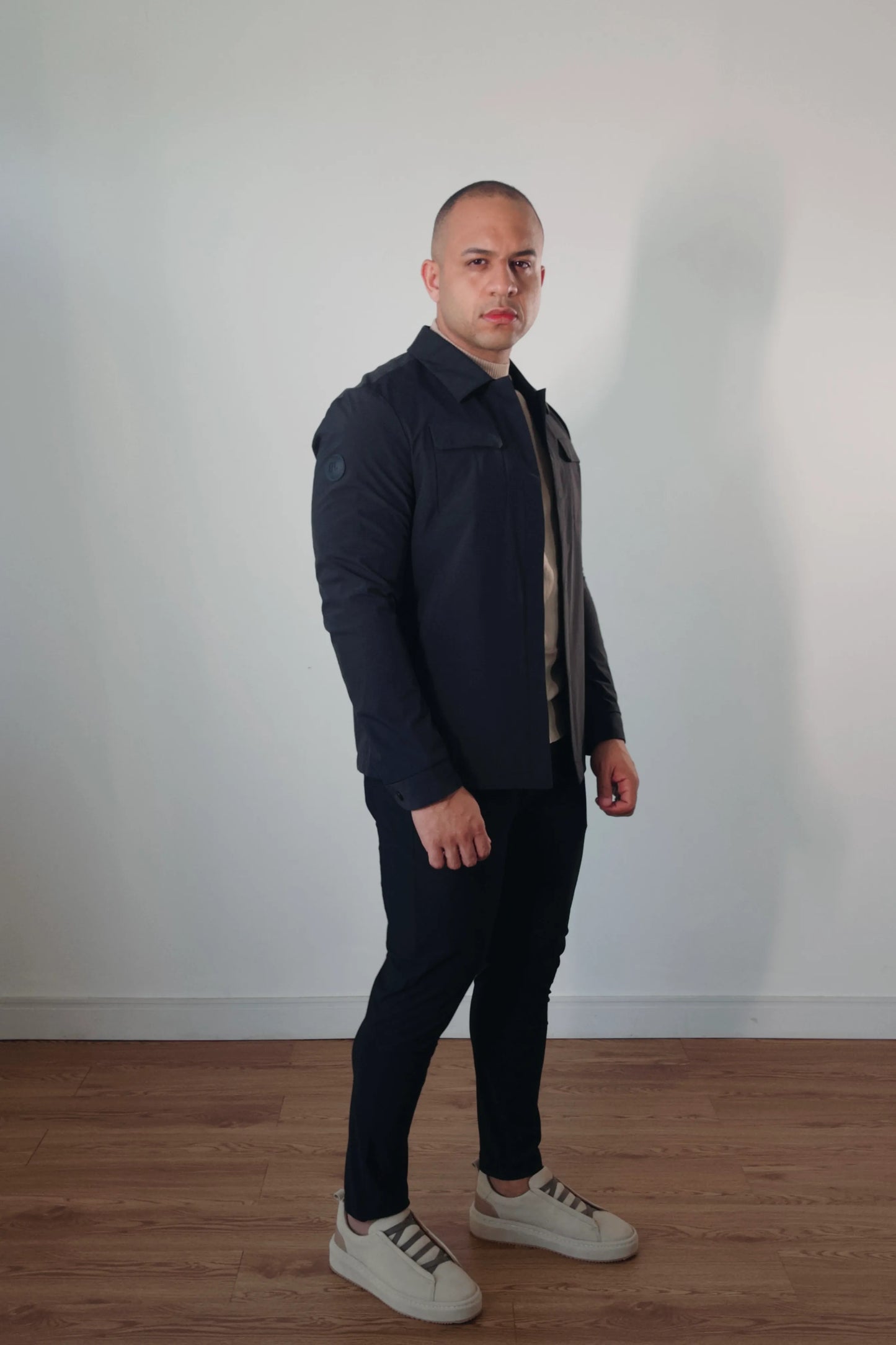 Overshirt Masculina Premium Milano Magnet Preta