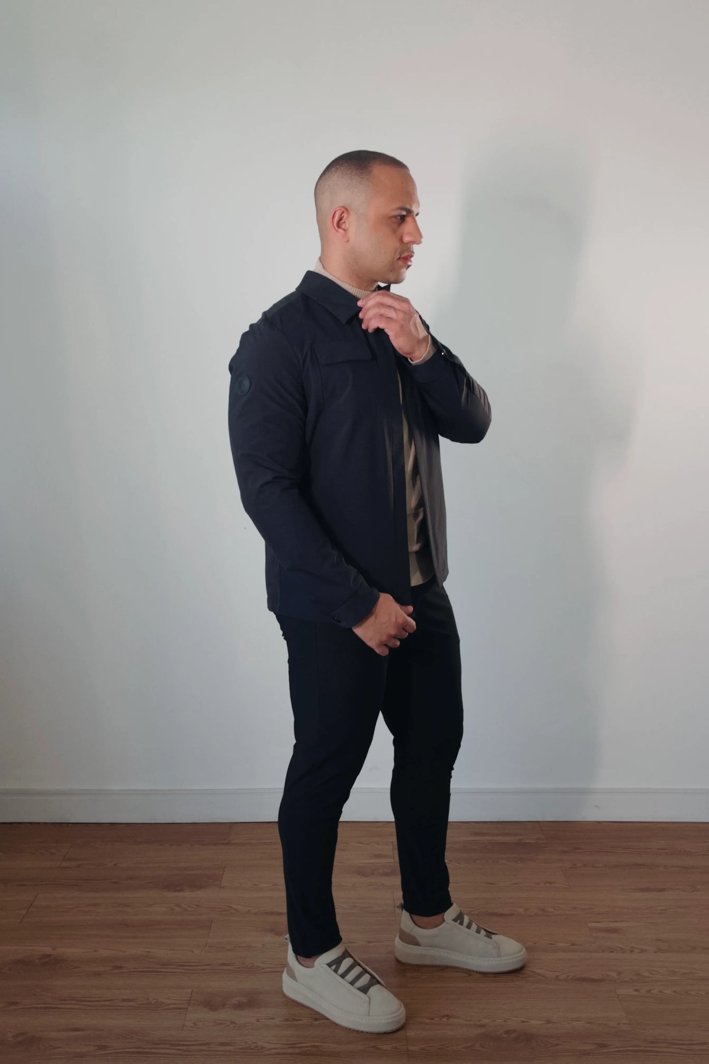 Overshirt Masculina Premium Milano Magnet Preta