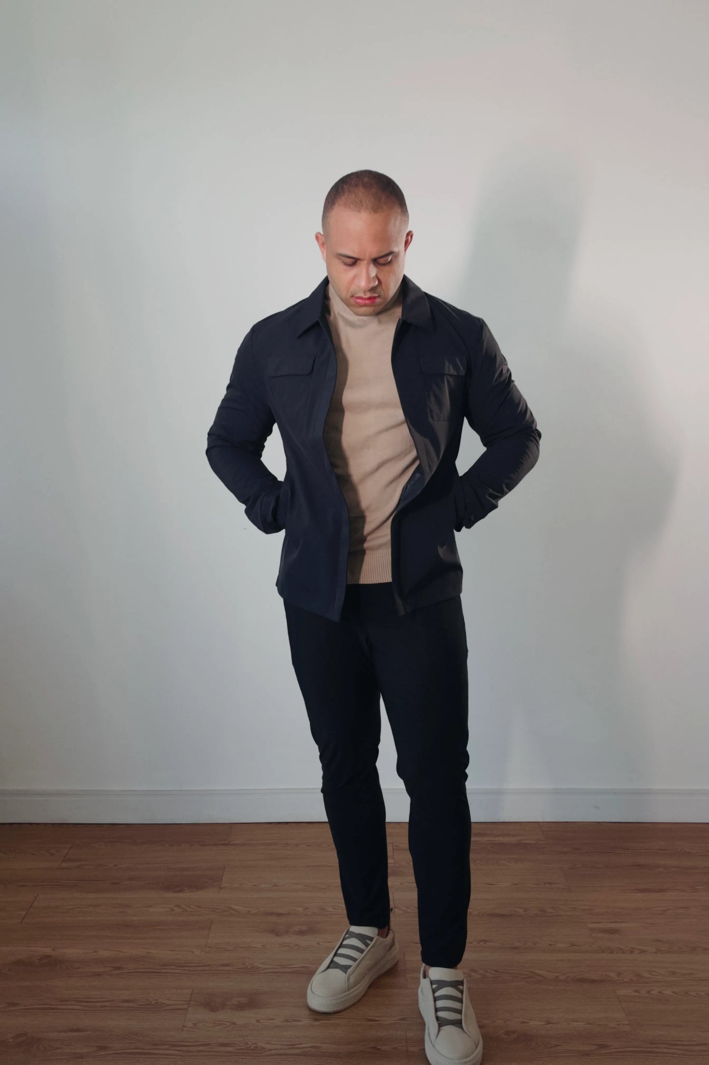 Overshirt Masculina Premium Milano Magnet Preta