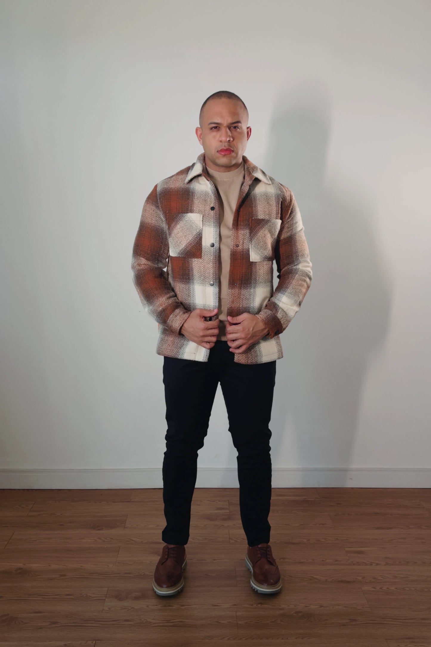Jaqueta Overshirt Aspen Sherpa Xadrez Premium