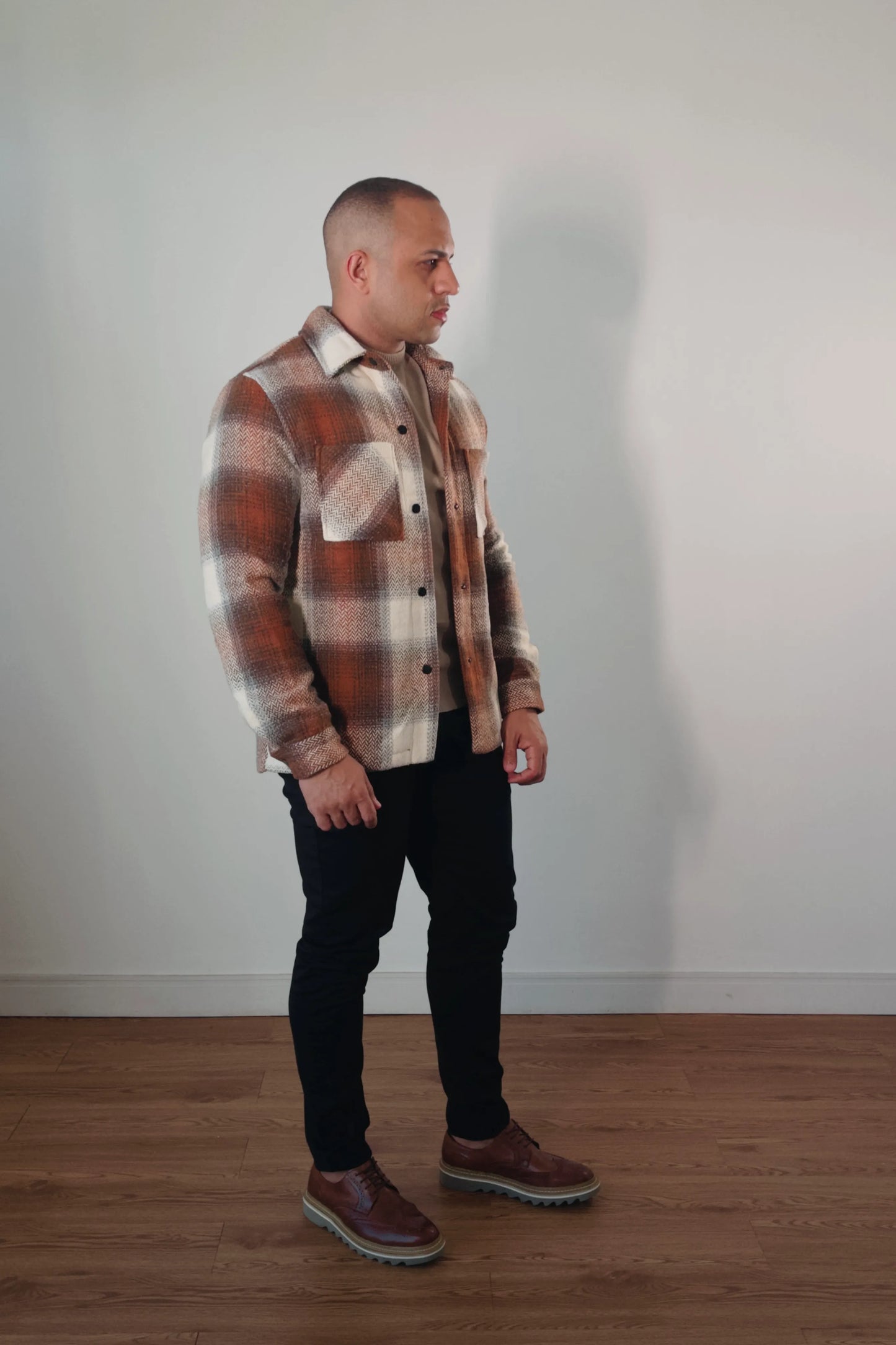 Jaqueta Overshirt Aspen Sherpa Xadrez Premium