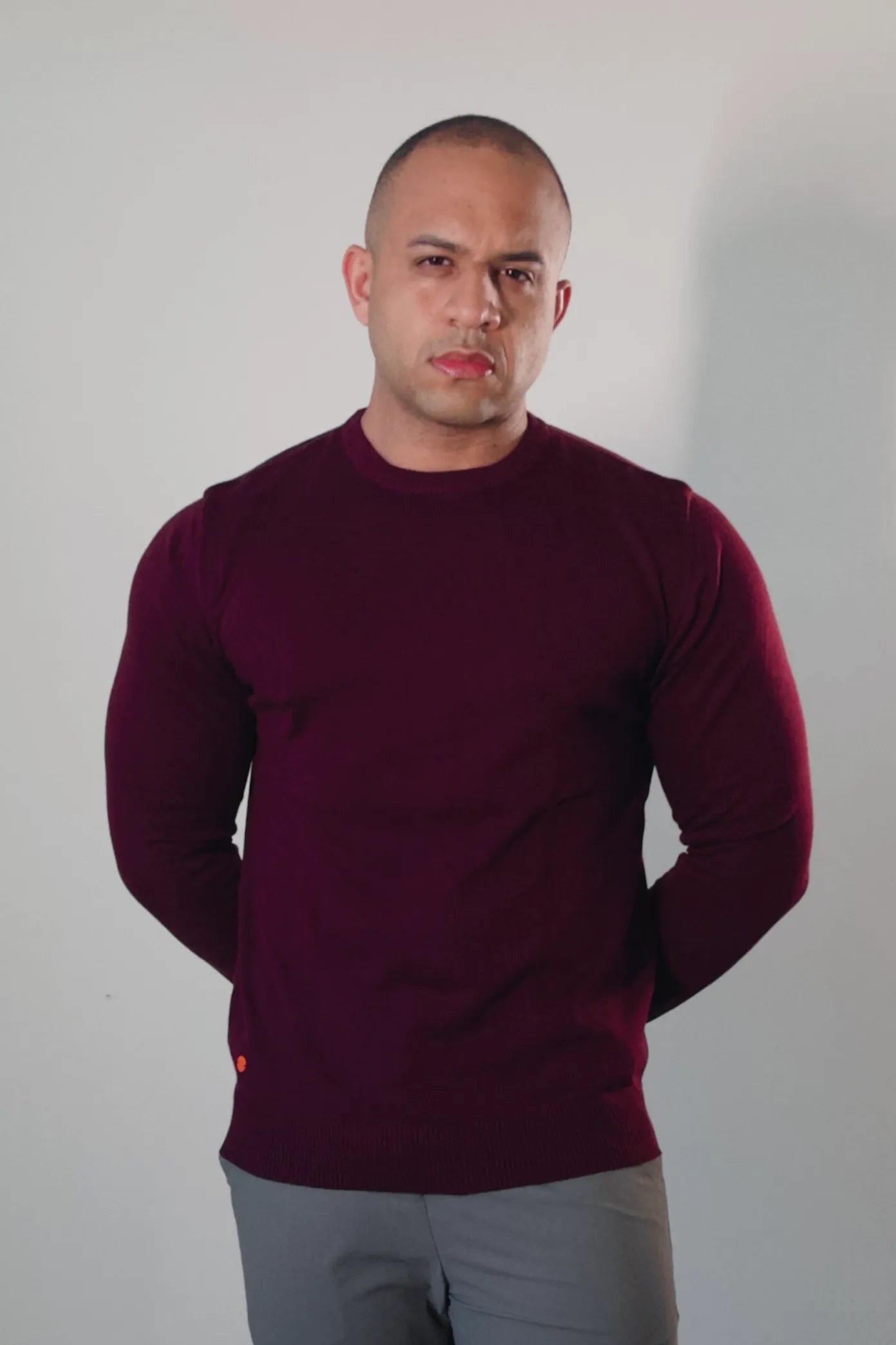 Suéter Masculino Premium Texture Vinho Bordô