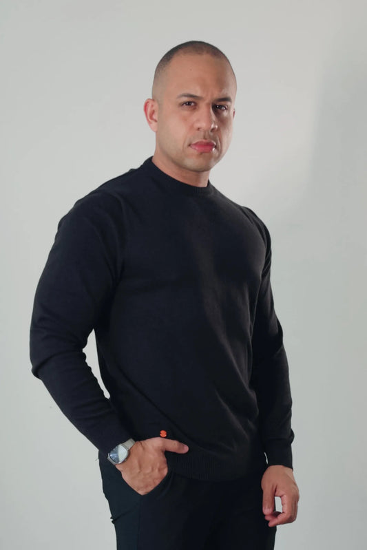 Suéter Masculino Premium Nero Texture Preto